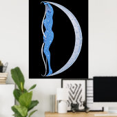 Poster Erté - La Lettre D de la Suite Alphabet, 1976 (Bureau à domicile)