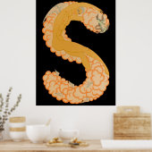 Poster Erté - La Lettre S de la Suite Alphabet, 1976 (Cuisine)