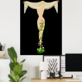 Poster Erté - La Lettre T de la Suite Alphabet, 1976 (Bureau à domicile)