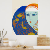 Poster Erté - La Suite Des Années 1920, Fish Bowl (Cuisine)