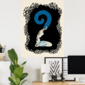 Poster Erté - La Suite Numéraux, Le Numéro 2 (Bureau à domicile)