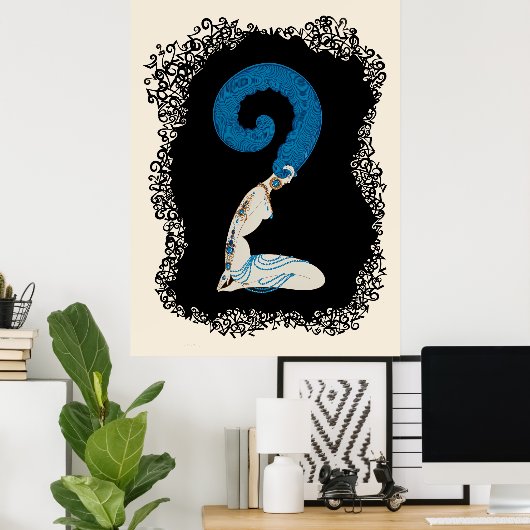Poster Erté - La Suite Numéraux, Le Numéro 2 (Bureau à domicile)