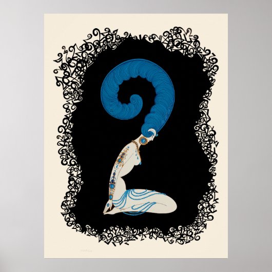Poster Erté - La Suite Numéraux, Le Numéro 2 (Devant)