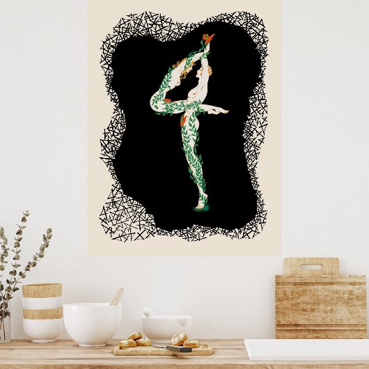 Poster Erté - La Suite Numéraux, Le Numéro 4 (Cuisine)