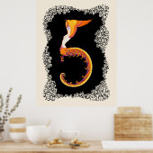 Poster Erté - La Suite Numéraux, Le Numéro 5 (Cuisine)