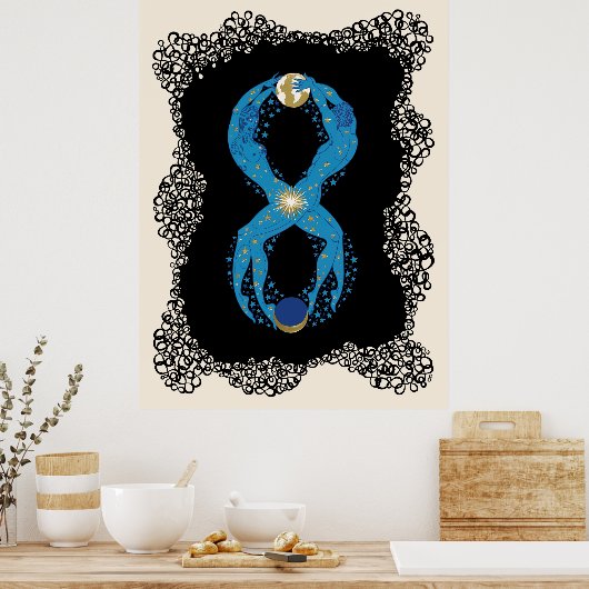 Poster Erté - La Suite Numéraux, Le Numéro 8 (Cuisine)