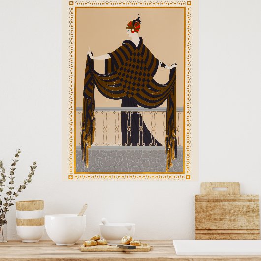 Poster Erté - Le Balcon (Cuisine)