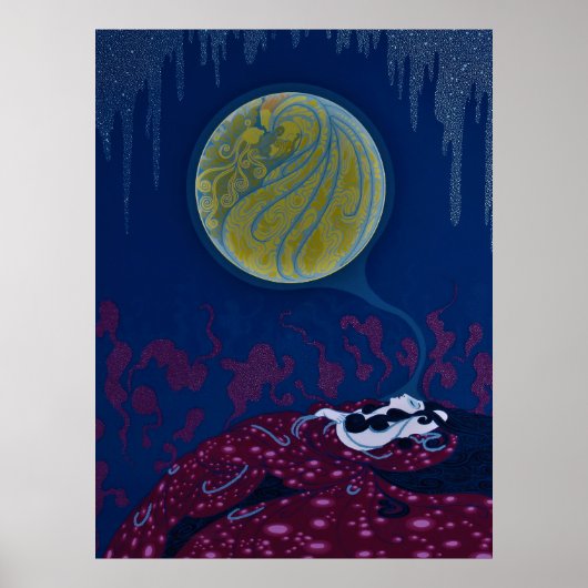 Poster Erté - Le rêve de la Terre (Devant)