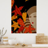 Poster Erté - Les Saisons, Automne [Nuit] (Cuisine)