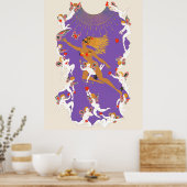 Poster Erté - Les Saisons, Été 1970 (Cuisine)