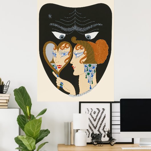 Poster Erté - Les Sept Péchés Mortels Suite, Envy (Bureau à domicile)