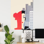 Poster Erté - Mode (Bureau à domicile)