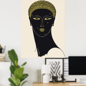 Poster Erté - Reine de Sheba (Bureau à domicile)