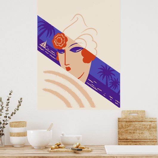 Poster Erté - Stations d'hiver (Cuisine)