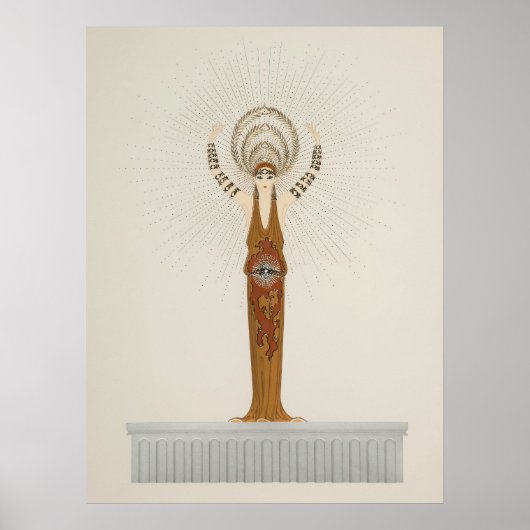 Poster Erté - Suite Mythes, Diana (Devant)