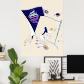 Poster Erté - Suite Zodiac, Gemini (Bureau à domicile)