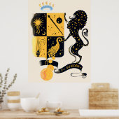 Poster Erté - Suite Zodiac, Leo (Cuisine)