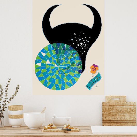 Poster Erté - Suite Zodiac, Taurus (Cuisine)