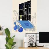 Poster Erté - Suite Zodiac, Virgo (Bureau à domicile)