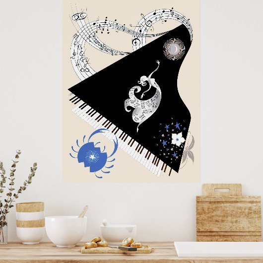 Poster Erté - Suite Zodiaque, Cancer (Cuisine)