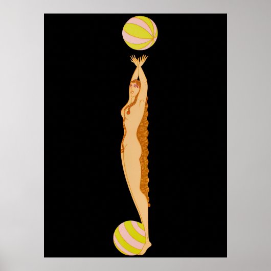 Poster Erté - The Letter J from the Alphabet Suite, 1976 (Devant)