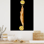 Poster Erté - The Letter J from the Alphabet Suite, 1976 (Cuisine)