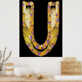 Poster Erté - The Letter U from the Alphabet Suite, 1976 (Cuisine)