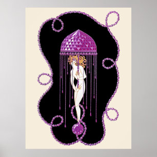 Poster Erté - The Precious Stones Suite, Amethyst, 1969