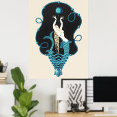 Poster Erté - The Precious Stones Suite, Sapphire, 1969 (Bureau à domicile)