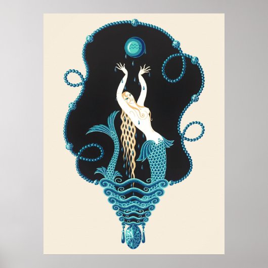 Poster Erté - The Precious Stones Suite, Sapphire, 1969 (Devant)