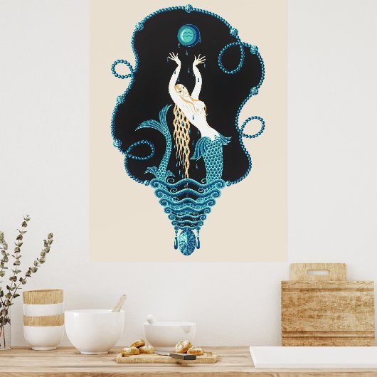 Poster Erté - The Precious Stones Suite, Sapphire, 1969 (Cuisine)