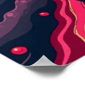 Poster Éruption du bâton de lèvres : Volcan d'art pop (Coin)