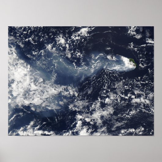 Poster Éruption du piton de la Fournaise, Isla de la Réun (Devant)