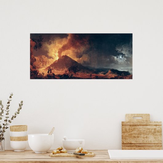 Poster Éruption du Vésuve en 1771 (Cuisine)