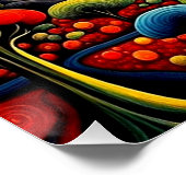 Poster Éruption du volcan la nuit 9 (Coin)