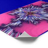 Poster Éruption rose océan (Coin)