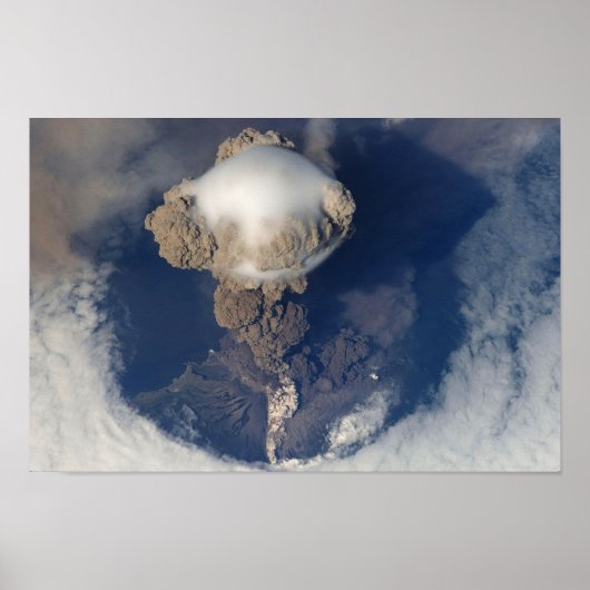 Poster éruption volcanique (Devant)
