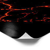 Poster éruption volcanique (Coin)