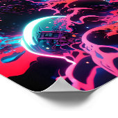 Poster Éruption volcanique (Coin)