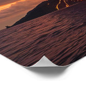 Poster Éruption volcanique dans l'océan (Coin)