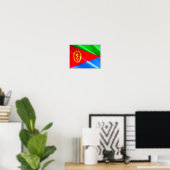 Poster Érythrée - Drapeau érythréen - (Bureau à domicile)
