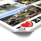 Poster Erythrée - I Love- (Coin)