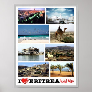Poster Erythrée - I Love-