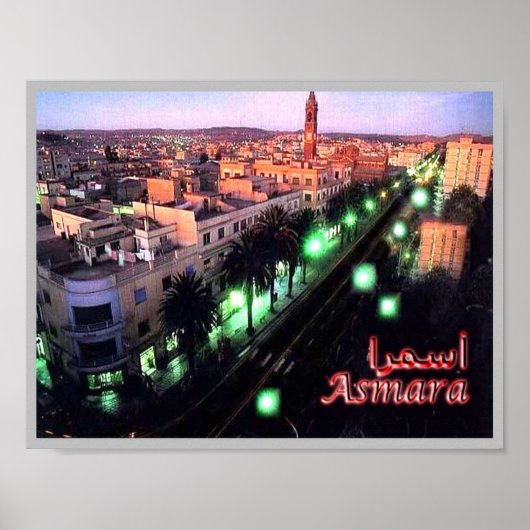 Poster Erythrée - Nuit d'Asmara - (Devant)