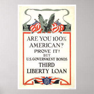 Poster Es-tu 100% américain ? Troisième prêt Liberty