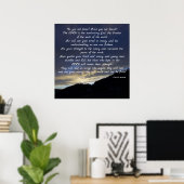 Poster Ésaïe 40 ; 28-31 | Inspirationnel (Bureau à domicile)