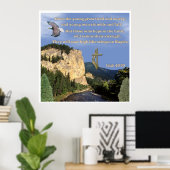 Poster Ésaïe 40:30-31 (Bureau à domicile)