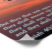 Poster Esaïe 40:3 lever du soleil (Coin)