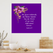 Poster Ésaïe 40:8 (Cuisine)