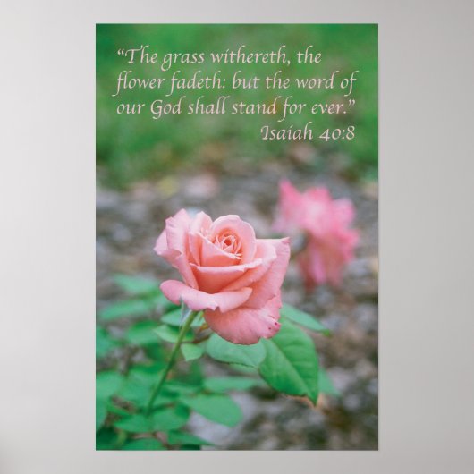 Poster Ésaïe 40:8 (Devant)